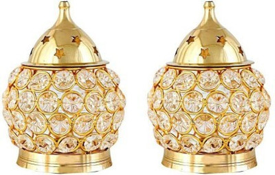 NAVYAKSH Brass (Pack of 2) Table Diya Set(Height: 4 inch)