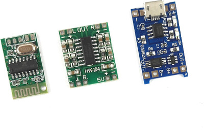 SAMAES Combo Pack of PAM8403 2x3W Stereo Amplifier Board and 5V Bluetooth high gain Audio Receiver Module and TP4056 Battery Charging Module with Protection Electronic Components Electronic Hobby Kit SAMAES Combo Pack of PAM8403 2x3W Stereo Amplifier Board and 5V Bluetooth high gain Audio Receiver Module and TP4056 Battery Charging Module with Protection Electronic Components Electronic Hobby Kit