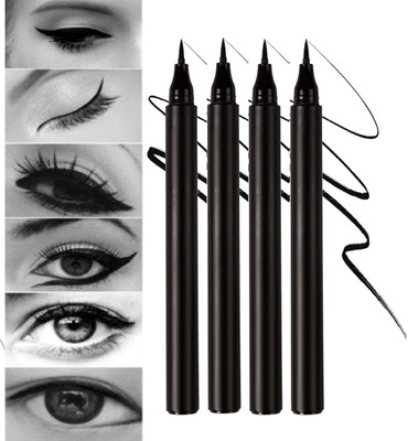 tanvi27 PERFECT MATTE FINISH LONG LASTING SKETCH EYE LINER COMBO OF 4 10 g(BLACK)