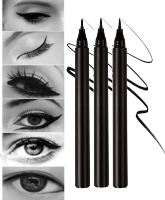 tanvi27 PERFECT MATTE FINISH LONG LASTING SKETCH EYE LINER COMBO OF 3 7.5 g(BLACK)