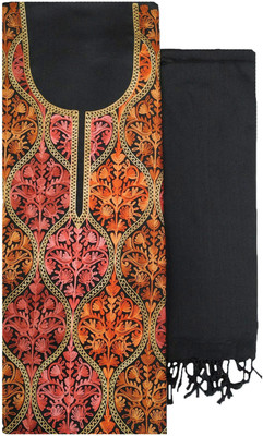 Soul Essence Wool Embroidered Salwar Suit Material