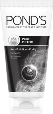 PONDS PURE DETOX ANTI-POLLUTION PURITY FACE WASH WITH ACTIVATED CHARCOAL EACH 200ML X 1PCS Face Wash(200 g)