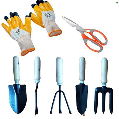 Green Whisper Gardening Hand Tool Kit (Pack of 7) Garden Tool Kit(7 Tools)