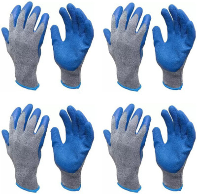 RBGIIT Nylon And Rubber Material Sport Gloves Speical Women & Men S-91 Skating Gloves(Grey, Blue)