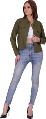 AARYA ENTERPRISES Full Sleeve Solid Women Denim Jacket