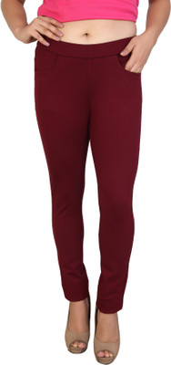 FCK-3 Maroon Jegging(Solid)