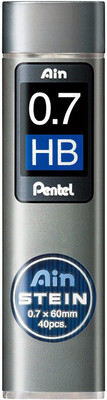 PENTEL Ain Stein Mechanical Pencil Lead 0.7mm HB 40 Leads (C277-HB) Lead Pointer(For Lead Size 0.7 mm)