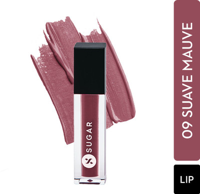 SUGAR Cosmetics Not Mini Liquid Matte Lipstick,Transferproof & Enriched with Vitamin E(09 Suave Mauve, 1.1 g)