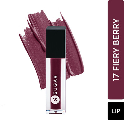 SUGAR Cosmetics Smudge Me Not Mini Liquid Matte Lipstick,Transferproof & Enriched with Vitamin E(17 Fiery Berry, 1.1 g)