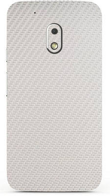 Mclaxa White Carbon Fibre skin Mclaxa Moto G4 Play.. mobile back, Motorola Moto G4 Play Mobile Skin(White Carbon Fibre Multicolour Skin With Super Matte Finish)