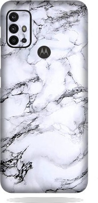 BUGGU Moto G30, moto g30 Mobile Skin(Ultra Super Milky White Marble Skin With High Matte Finish., Mobile Skin (Back+Side+Camera))