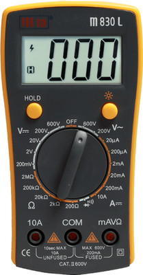 VAR TECH M 830 L, 3½ Digits (2000 Counts), 600 V AC/DC. With Backlight Digital Multimeter(2000 Counts)