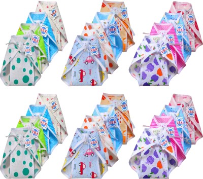V.B.K Born Baby Boy and Baby Girl Cotton Nappy (Langot) (Cloth Diaper) | Reusable | Pack Of 24 Piece | Washable | Pure Cotton Soft Fabric Nappies (0 - 9 Months)