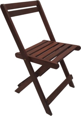spacepanda Tioman Folding Chair in Full Red Meranti Wood for Indoor & Outdoor, Garden, Patio, Lawn, Porch in (Brown) Solid Wood Outdoor Chair(Brown, Pre-assembled)