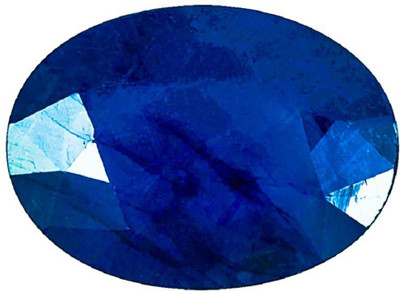Takshila Gems Natural Blue Sapphire Stone / Neelam Stone 7.25 Ratti / 6.52 Carat Lab Certified Nilam Stone Sapphire Stone