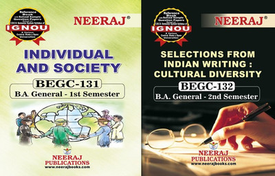 BEGC-131: Individual And Society BEGC-132: Selections From Indian Writing: Cultural Diversity(Paperback, Experts Panel of Neeraj Publication)
