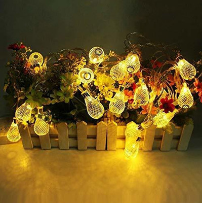 U.R.M. Enterprises 16 LEDs 4.57 m Gold Steady Bulb Rice Lights(Pack of 1)