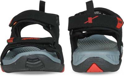 Sparx black discount and red sandals