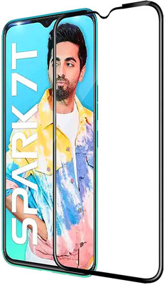 VISHZONE Edge To Edge Tempered Glass for Tecno Spark 7T(Pack of 1)
