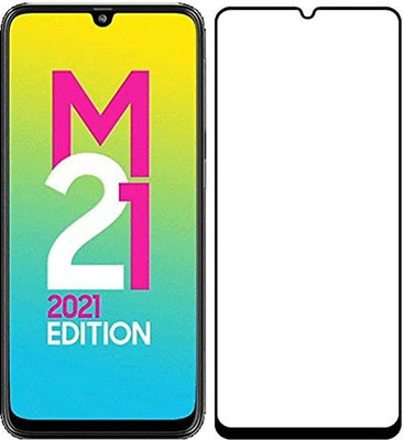 Bai and kaka Edge To Edge Tempered Glass for Samsung Galaxy M21 2021(Pack of 1)