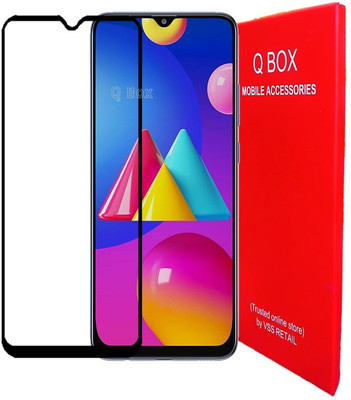 Q Box Edge To Edge Tempered Glass for Samsung Galaxy M02s(Pack of 1)