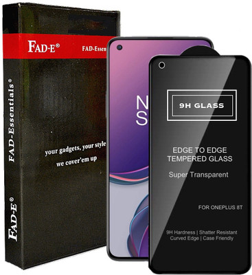 FAD-E Edge To Edge Tempered Glass for OnePlus 8T, OnePlus 9(Pack of 1)