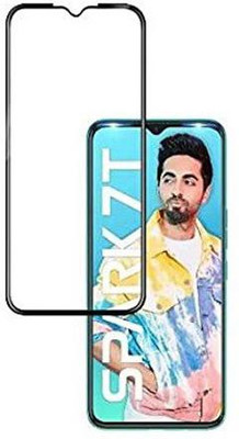 NKCASE Edge To Edge Tempered Glass for Tecno Spark 7T(Pack of 1)