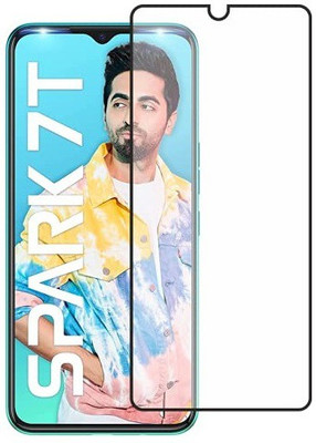 NSTAR Edge To Edge Tempered Glass for Tecno Spark 7T(Pack of 1)
