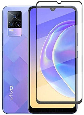 Bai and kaka Edge To Edge Tempered Glass for Vivo V21(Pack of 1)
