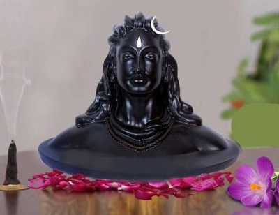 NAVYAKSH Decorative Showpiece  -  17 cm(Metal, Black)