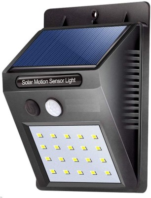 SEAVOKES Solar Motion Sensor 20 LED Wireless Waterproof Bright Outdoor Security Lights with Motion Sensor (Black) Solar Light Set(Wall Mounted Pack of 1)