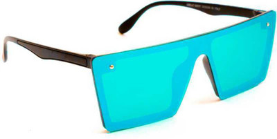 Actn Rectangular Sunglasses(For Men & Women, Blue)