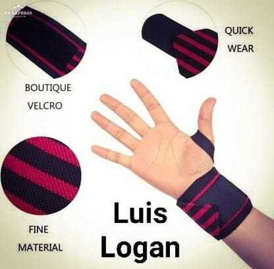 LUIS LOGAN Weight Lifting Wrist Support (Pack OF 1 PAIR,Multicolor) Wrist Support(Multicolor)
