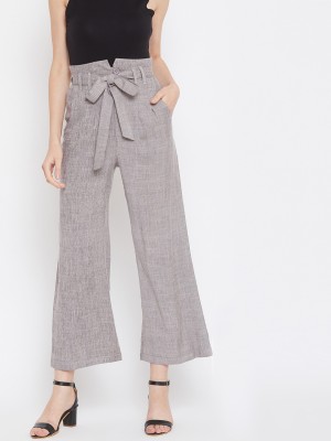 Zastraa Flared Women Grey, Grey Trousers