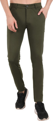 BuaGi Regular Fit Men Dark Green Trousers