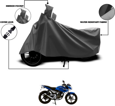 GOSHIV-car and bike accessories Waterproof Two Wheeler Cover for Bajaj(XCD 135, Grey)