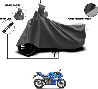 GOSHIV-car and bike accessories Waterproof Two Wheeler Cover for Suzuki(Gixxer 250, Grey)