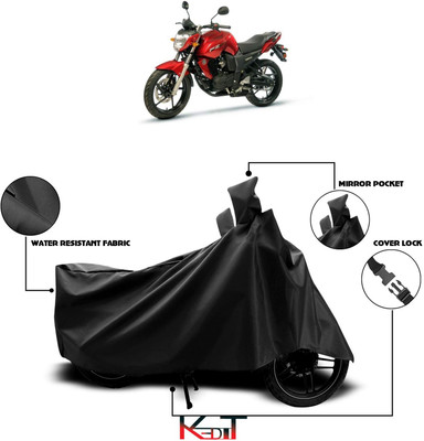 KEDIT Waterproof Two Wheeler Cover for Yamaha(FZ-S, Black)
