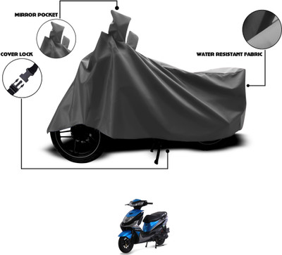 GOSHIV-car and bike accessories Waterproof Two Wheeler Cover for Ampere(Grey)
