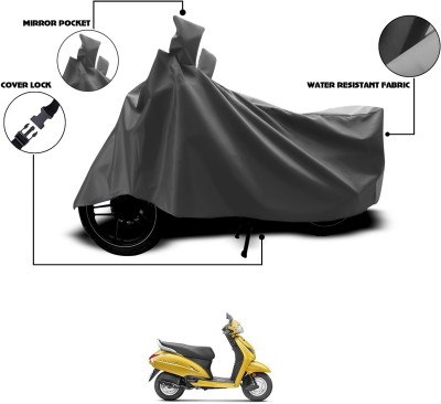 GOSHIV-car and bike accessories Waterproof Two Wheeler Cover for Honda(Activa 5G, Grey)