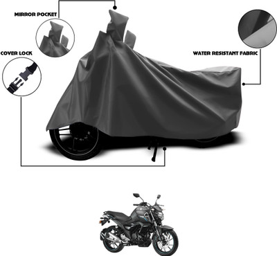 GOSHIV-car and bike accessories Waterproof Two Wheeler Cover for Yamaha(FZ1, Grey)