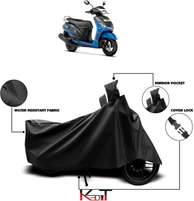 KEDIT Waterproof Two Wheeler Cover for Yamaha(Alpha, Black)