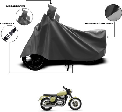 GOSHIV-car and bike accessories Waterproof Two Wheeler Cover for JAWA(Grey)