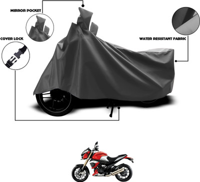GOSHIV-car and bike accessories Waterproof Two Wheeler Cover for Mahindra(Grey)