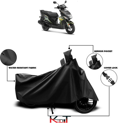 KEDIT Waterproof Two Wheeler Cover for Yamaha(Cygnus Ray ZR, Black)