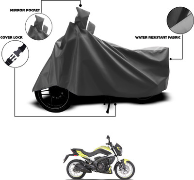 GOSHIV-car and bike accessories Waterproof Two Wheeler Cover for Bajaj(Dominar 250, Grey)
