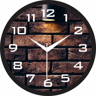 DWC Analog 28 cm X 28 cm Wall Clock(Black, With Glass, Standard)