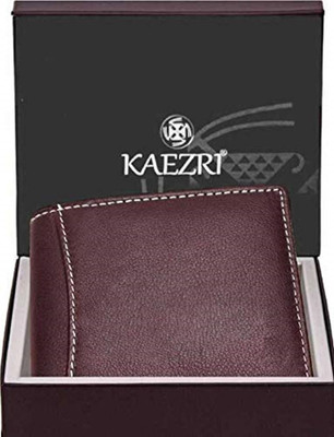 KAEZRI Men Formal, Casual, Evening/Party, Trendy, Travel Brown Genuine Leather Wallet(6 Card Slots)