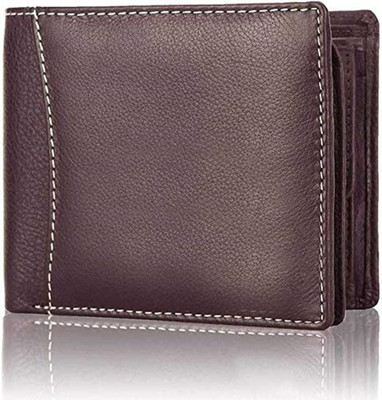 KAEZRI Men Formal, Casual, Evening/Party, Trendy, Travel Brown Genuine Leather Wallet(6 Card Slots)