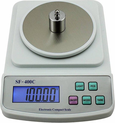 NIBBIN SF-400c Jewellery wind shield Round platter 1g to 500g Weighing Scale (WHITE) Weighing Scale (WHITE) Weighing Scale(White)